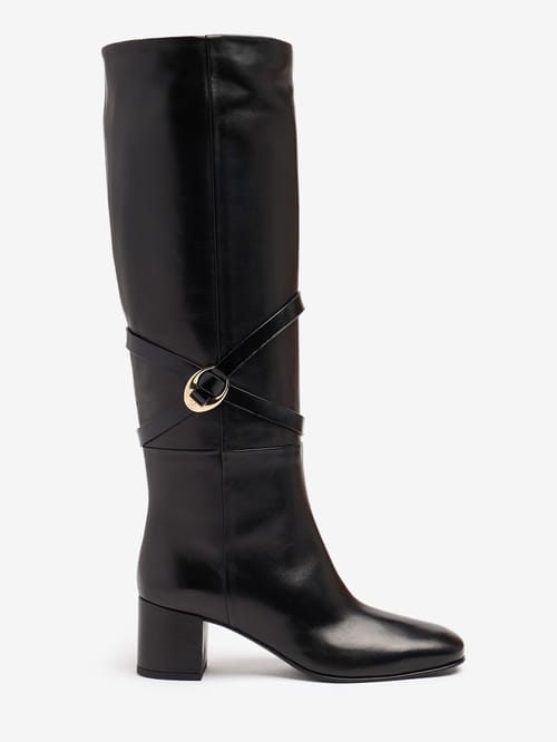 FABI: Heeled leather high boots
