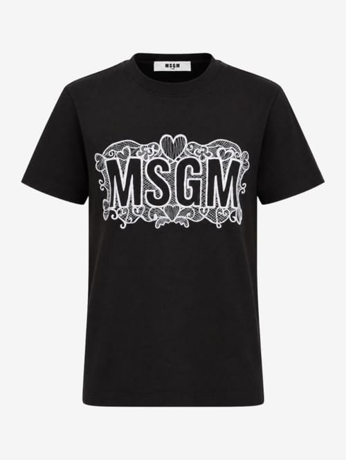 MSGM: Logo printed t-shirt