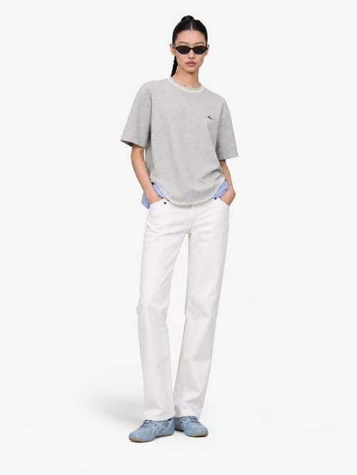 MSGM: T-shirt with logo