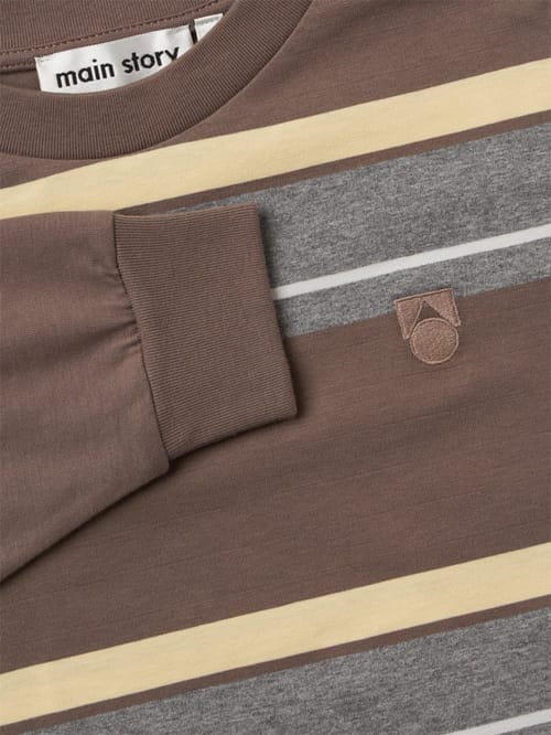 Main Story: Striped long-sleeve organic cotton T-shirt
