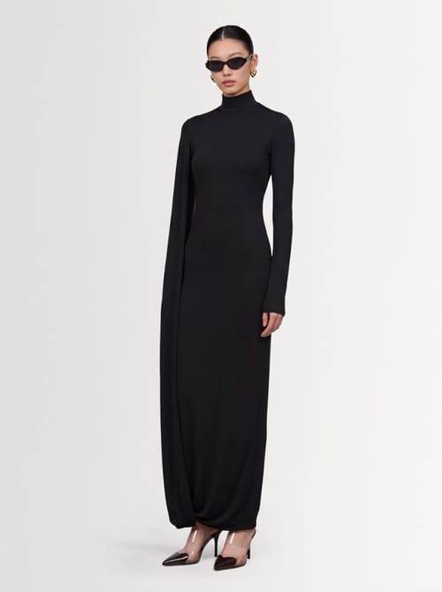 Giuseppe Di Morabito: Long dress with asymmetric sleeve