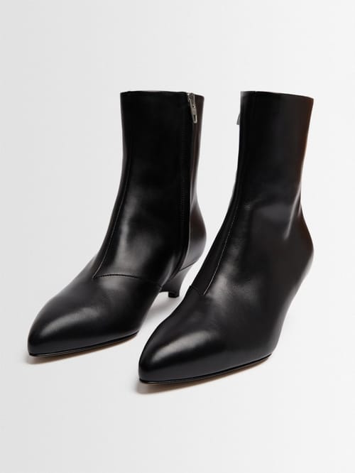 Jil Sander: Arc calfskin ankle boots