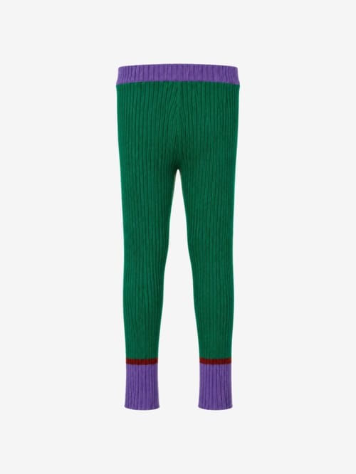 Bobo Choses: Leggings in maglia con logo BC