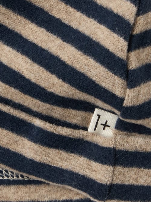 1 + IN THE FAMILY: Striped beanie
