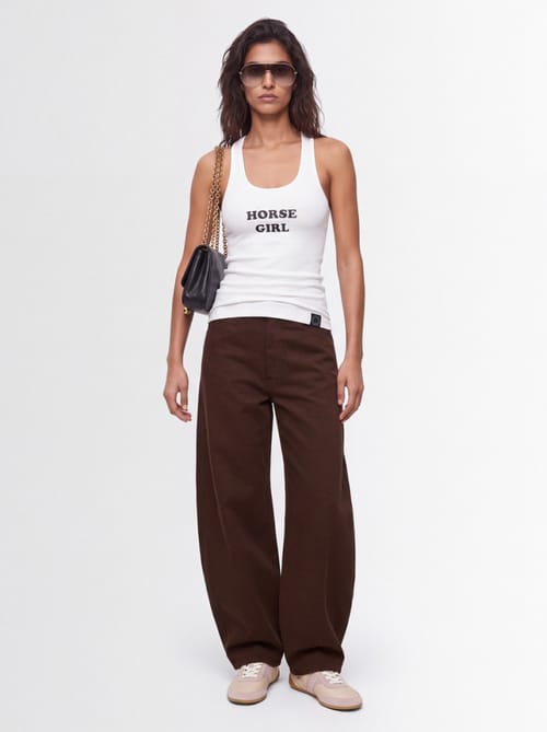Stella McCartney: Ribbed cotton tank top