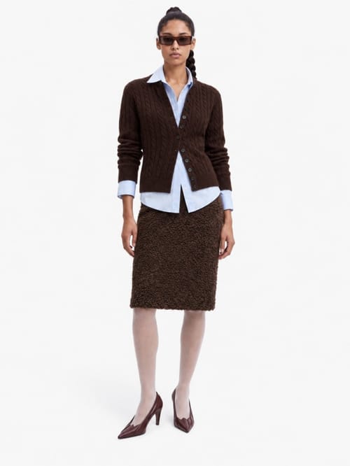 MSGM: Cable knit cardigan