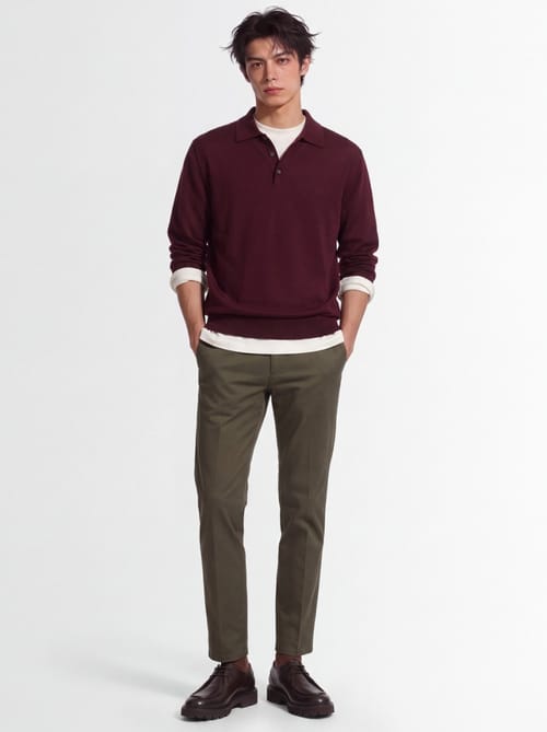CRUNA: Slim Fit Chino Trousers