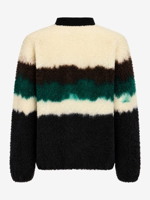 Sacai: Chusen-Dyed Knit Polo Shirt