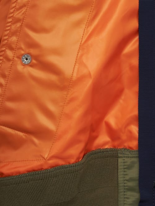 Sacai: Cotton zip-up hooded sweatshirt