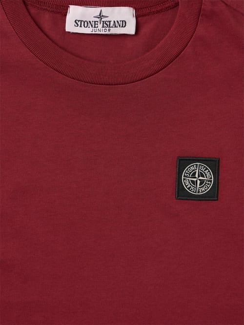 Stone Island Junior: Cotton jersey t-shirt w/logo