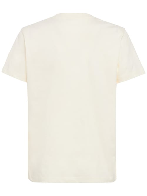 Moncler: Cotton T-shirt with embroidered logo