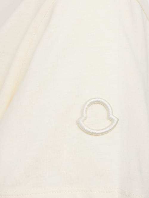 Moncler: Cotton T-shirt with embroidered logo