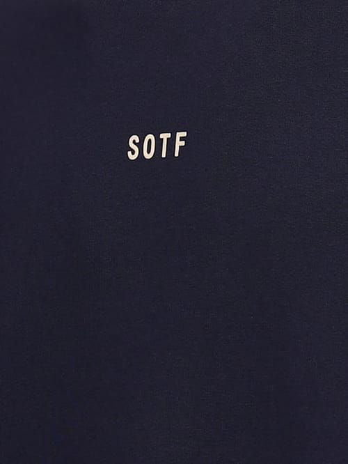 SOTF: Baumwoll-Sweatshirt mit Rundhalsausschnitt und Logo