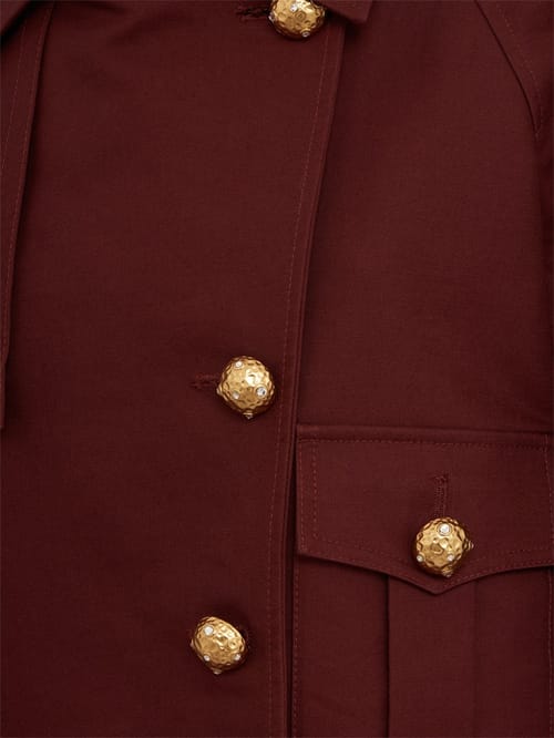Giuseppe Di Morabito: Veste courte croisée à boutons bijoux