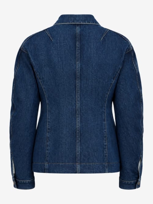 Jil Sander: Jacke aus behandeltem Baumwoll-Denim