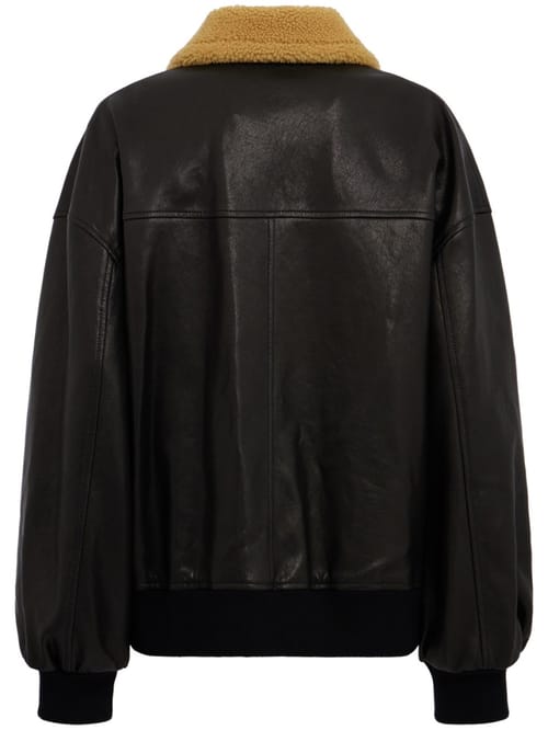 Khaite: Veste Sandor en cuir d'agneau