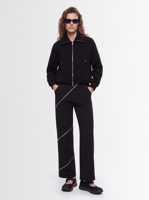 Moose Knuckles: Padded wool-blend bomber jacket