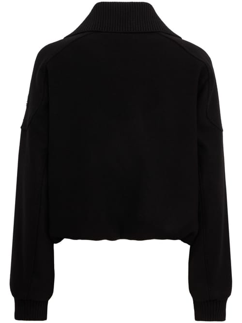 Moose Knuckles: Padded wool-blend bomber jacket