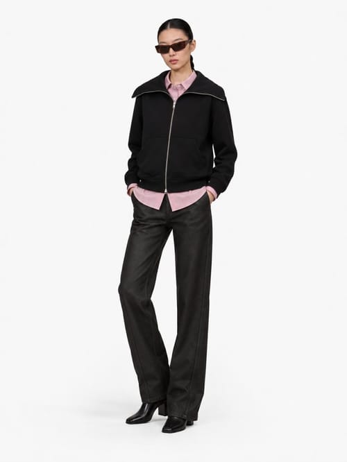 7 For All Mankind: High neck zip hoodie