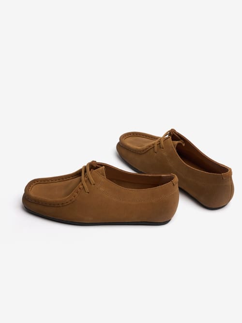 Jil Sander: Hood suede lace-up shoes