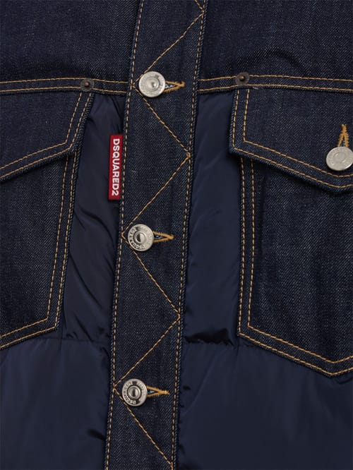 Dsquared2: Hybrid Puffer Jean Jacket