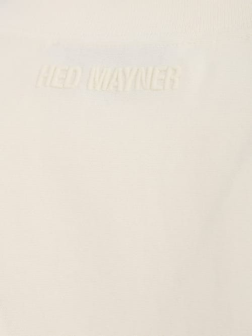 Hed Mayner: Logo Embroidery Cotton T-Shirt