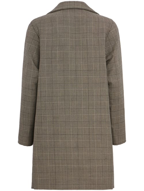 CRUNA: Single-breasted check coat