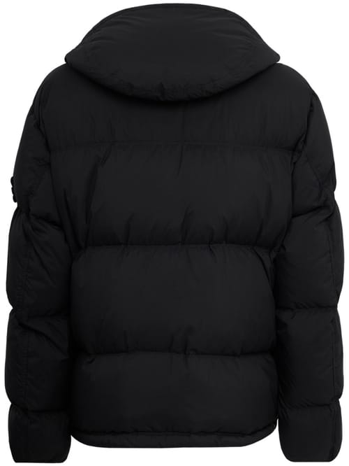 Stone Island: Nylon down jacket with detachable hood