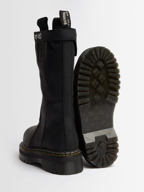 DR.MARTENS X RICK OWENS: Leather boots with Quad sole