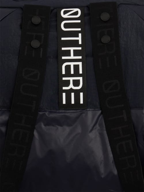 OUTHERE: Root hooded nylon down jacket