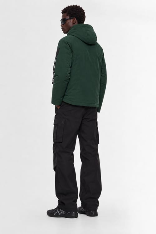 OUTHERE: Root hooded nylon down jacket