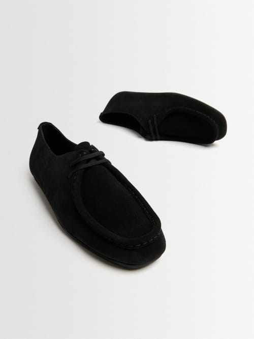 Jil Sander: Suede lace-up shoes with moc-stitching