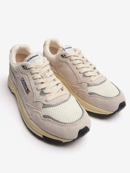 Autry: Hyperway Low nylon and leather sneakers