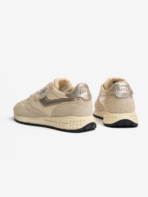 Autry: Reelwind Low nylon and calfskin sneakers