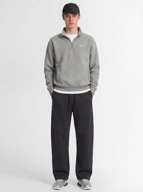 Nike: 棉质混纺半拉链运动卫衣