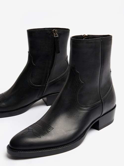 Buttero: Santomato calf leather ankle boots