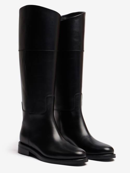 FABI: Calf leather high boots