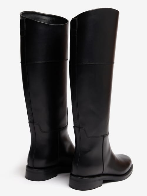 FABI: Calf leather high boots