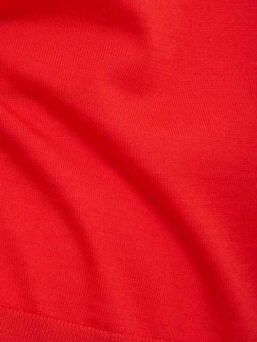 Jil Sander: Wool boat neck cropped t-shirt