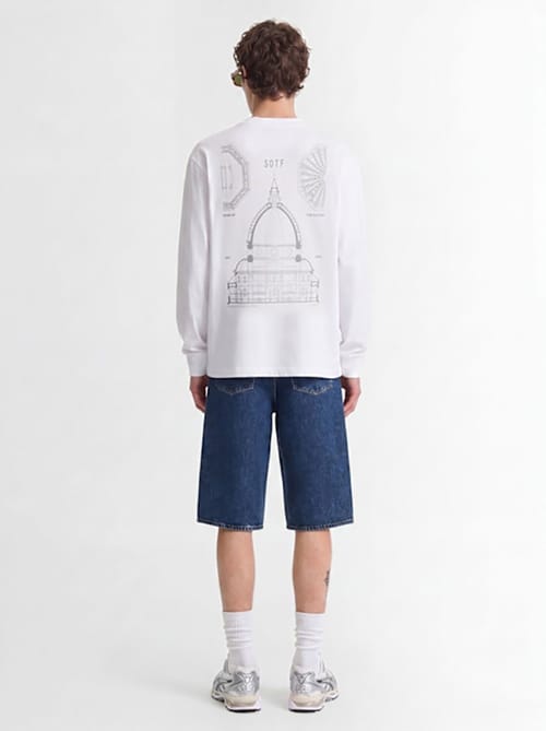 SOTF: T-shirt in cotone a maniche lunghe con stampa