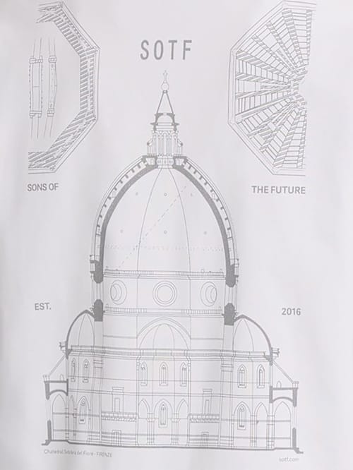 SOTF: T-shirt in cotone a maniche lunghe con stampa