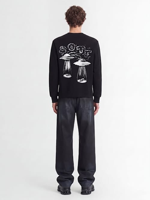SOTF: Long-sleeved cotton T-shirt with print