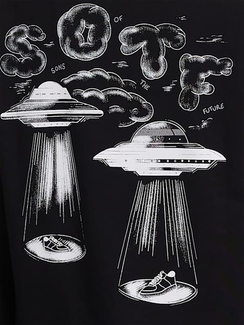 SOTF: Long-sleeved cotton T-shirt with print