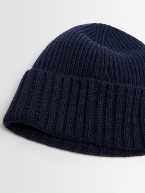 Stone Island Junior: Gorro en mezcla de lana acanalada