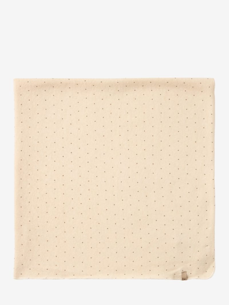 1 + IN THE FAMILY: Polka-dot baby blanket