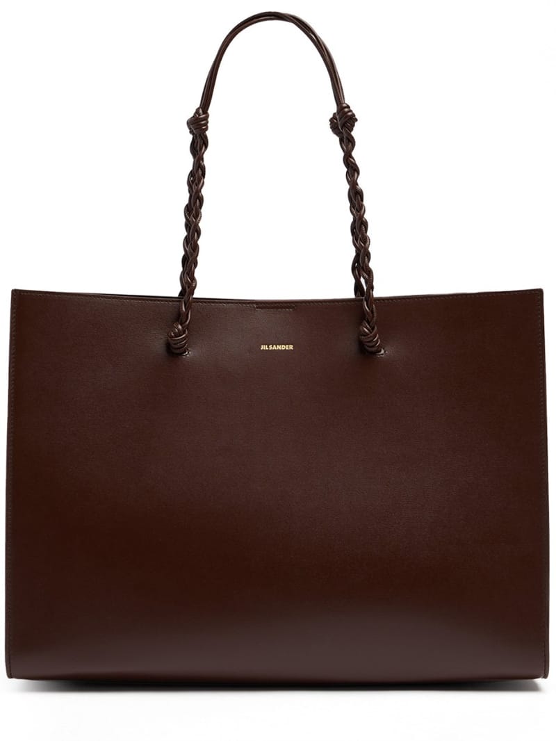 Jil Sander: Calfskin shoulder bag with braided straps