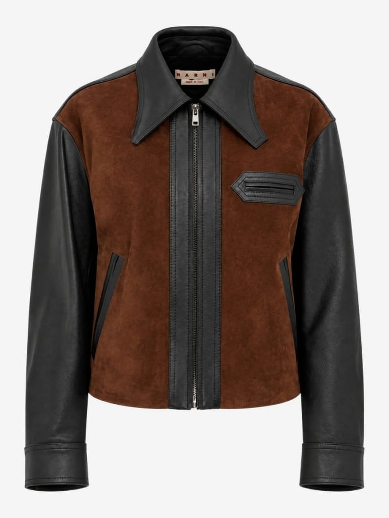 Marni: Calf leather jacket