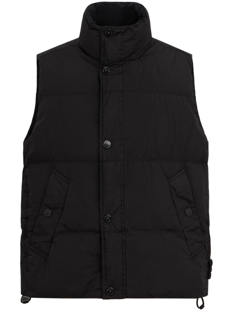 Stone Island: Chaleco acolchado de nailon