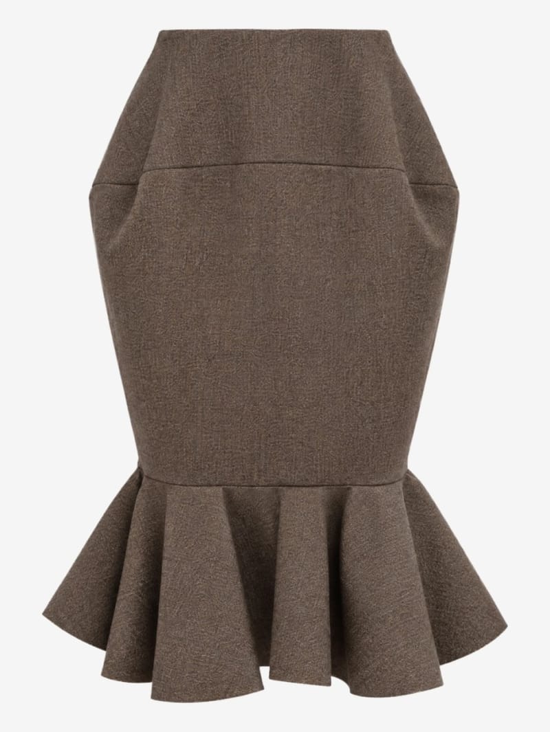 Jacquemus: Palmier virgin wool skirt