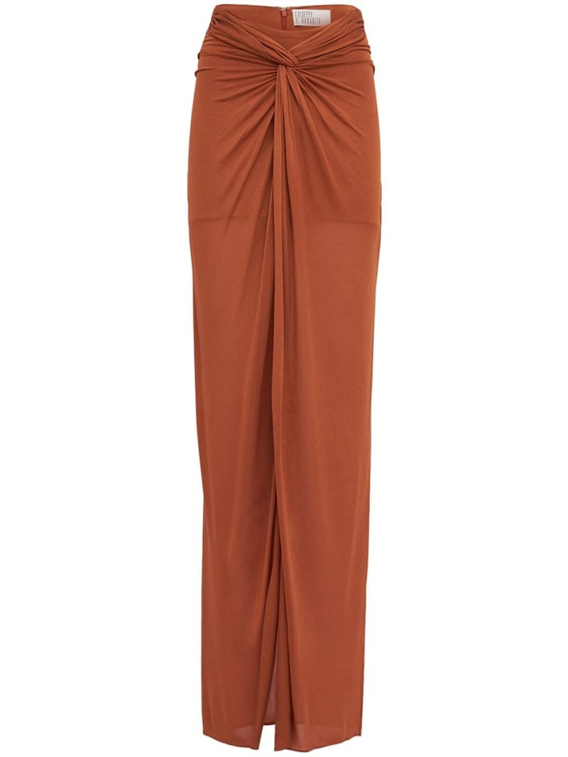 Giuseppe Di Morabito: Long skirt with knotted drape